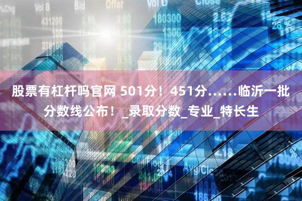 股票有杠杆吗官网 501分！451分……临沂一批分数线公布！_录取分数_专业_特长生