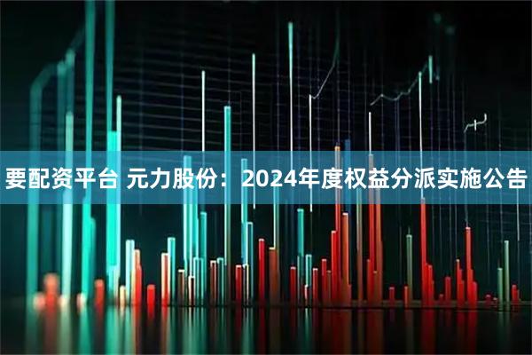 要配资平台 元力股份：2024年度权益分派实施公告